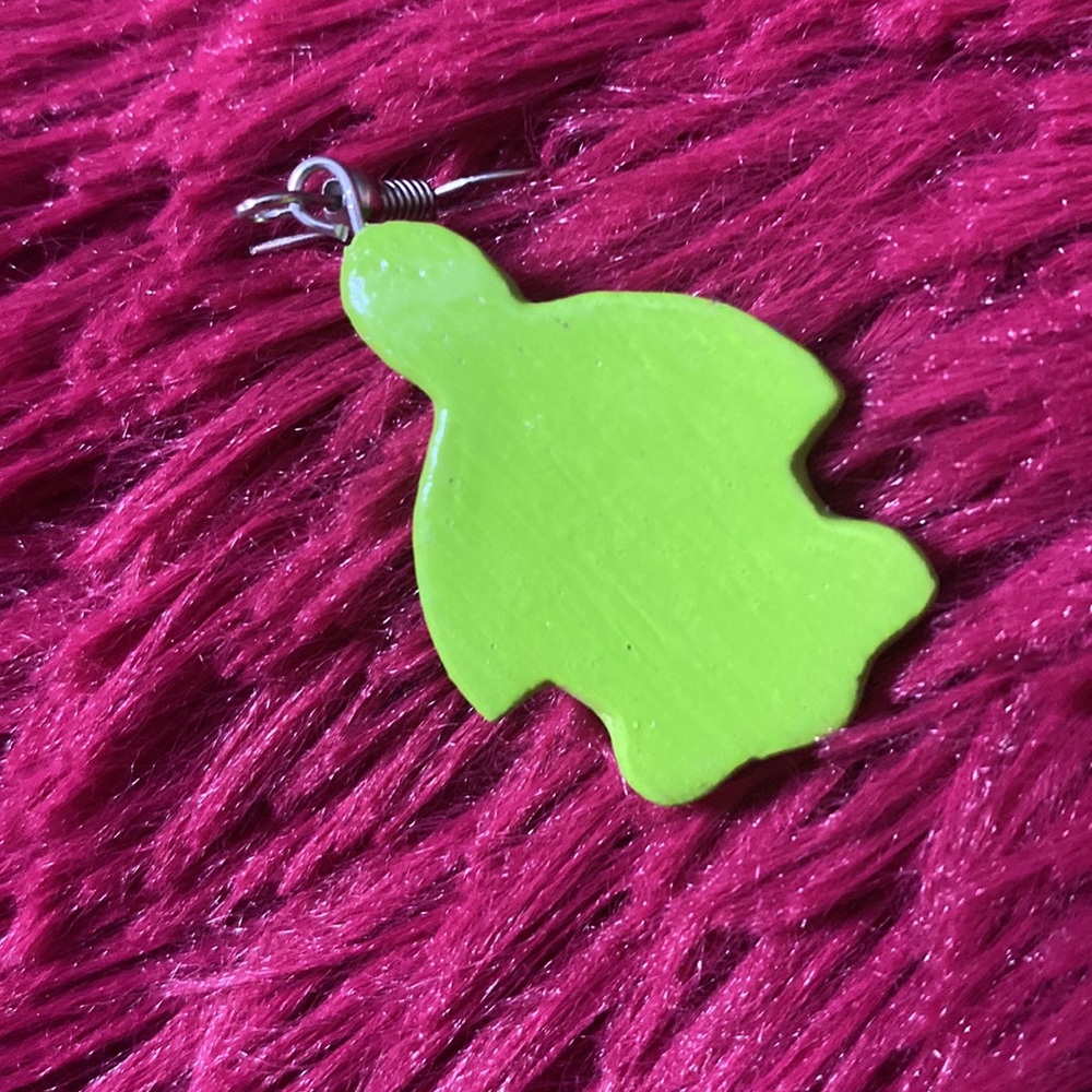 Puerto Rico artisanal turtle earrings 🐢 🌺 🇵🇷 - Picture 7 of 17